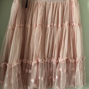 Lane Bryant Pink Tulle style skirt